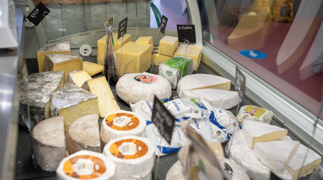 A selection of Cornish cheeses