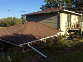 Brown gutter - Gutter installation in Eugene, OR