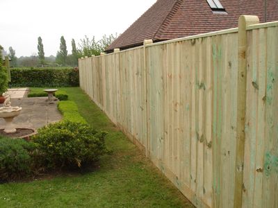 wooden fencing