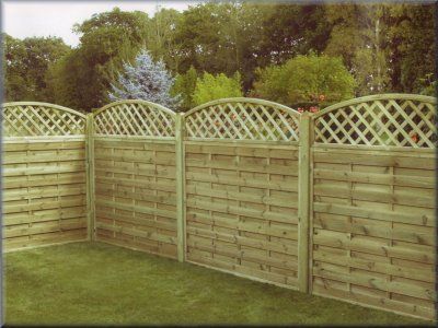 designer wooden fence