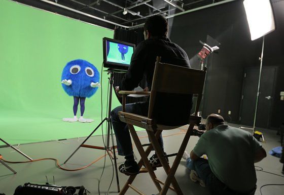 green screen filming
