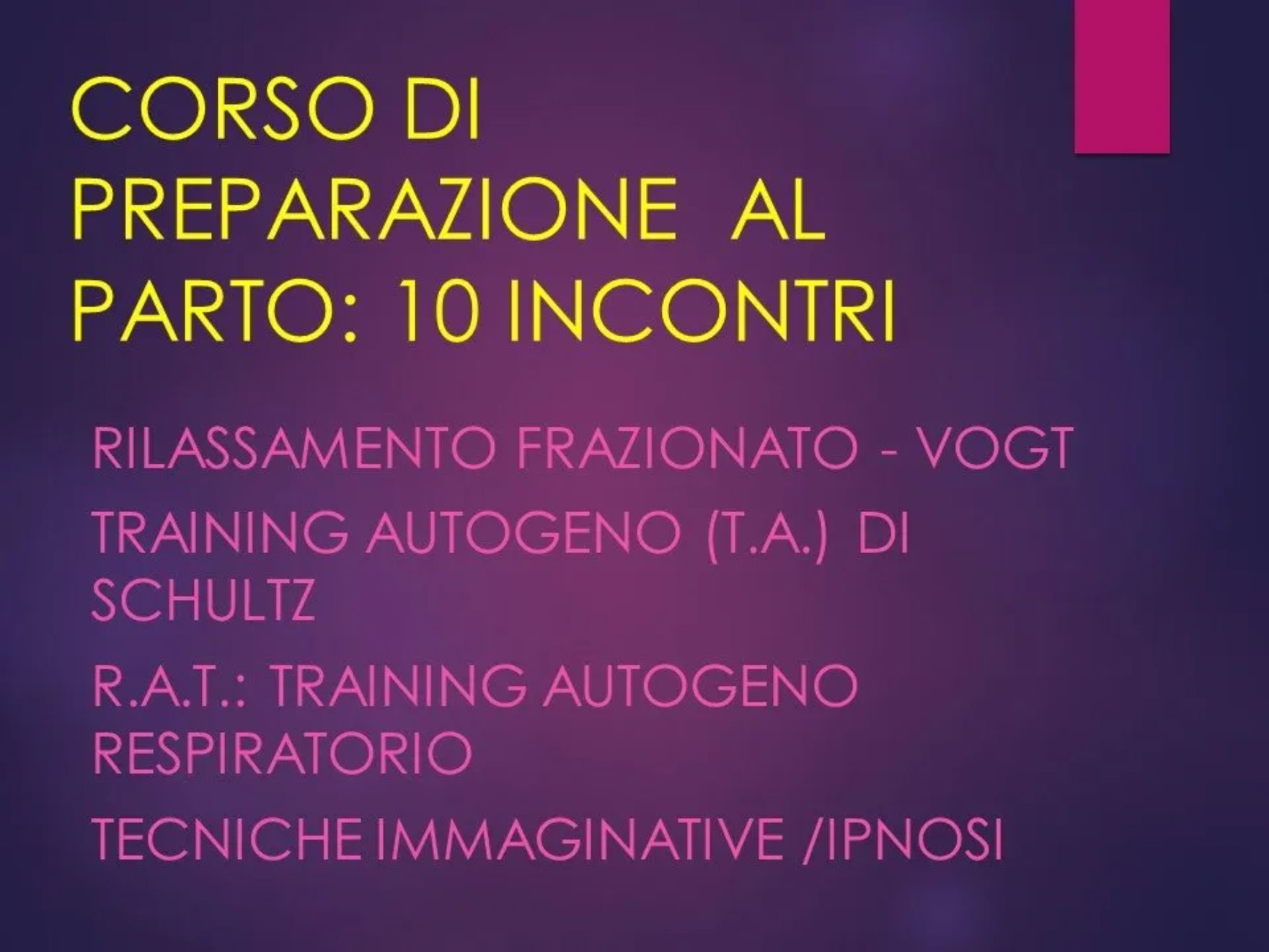 Locandina corso
