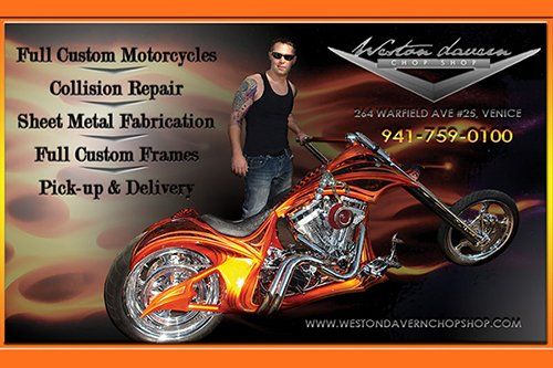 Motor Shop Invitation - Motor Cycle Maintenance in Venice, FL