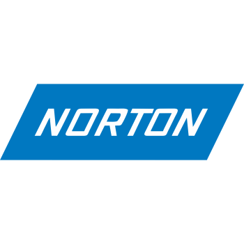 Logo Norton in bianco su un rettangolo blu inclinato