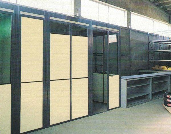 Ufficio di reparto alluminio laminato