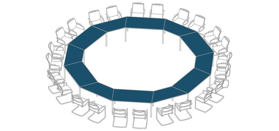 progetto scrivania per conferenze