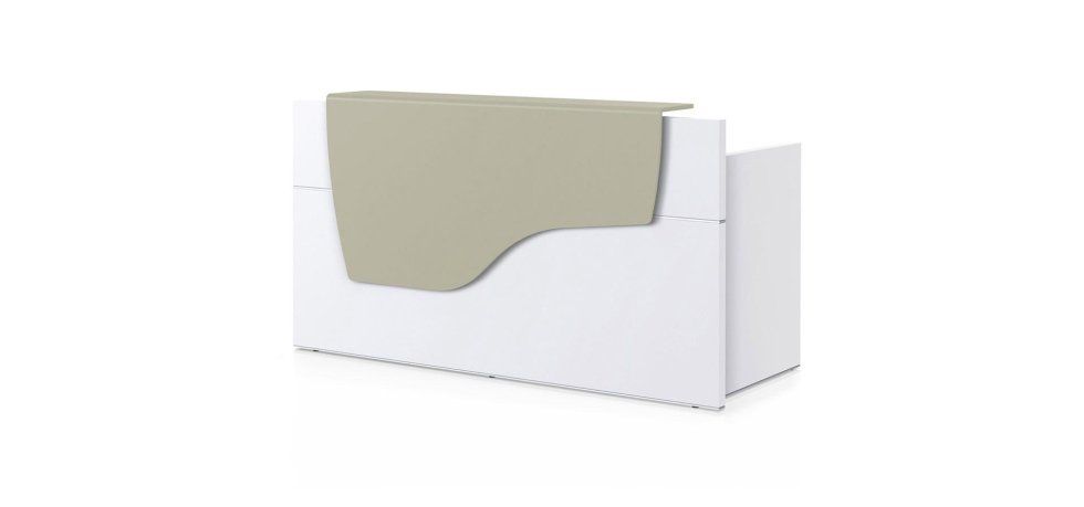 scrivania modello SEDUS con scaffale grigio