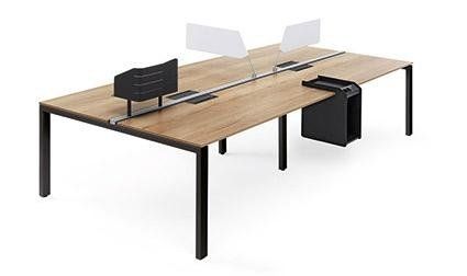 scrivania doppia in legno