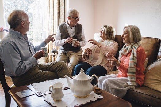 Seniors Chatting — Independent Living Services in  Saint Charles, MO