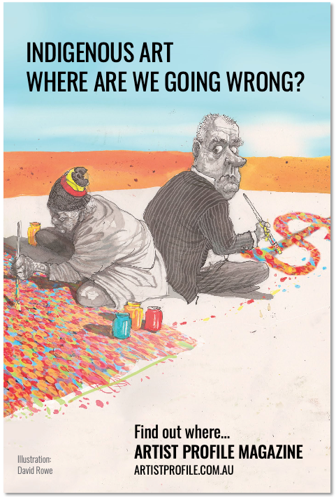 A poster that says indigenous art where are we going wrong