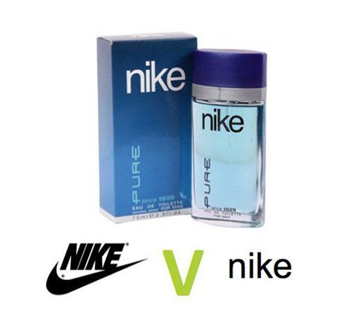 A bottle of nike pure next to a box