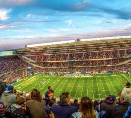 Chicago Bears Soldier Field Party Bus Rental Service Chicago Bears Party Bus Rental Service