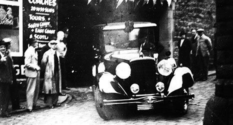 an old picture of the funeral directors