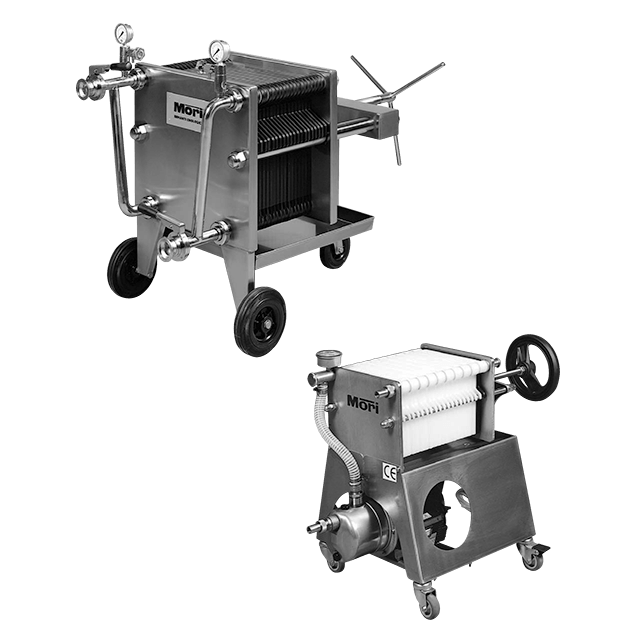 Kieselguhr filters with horizontal discs type DCO