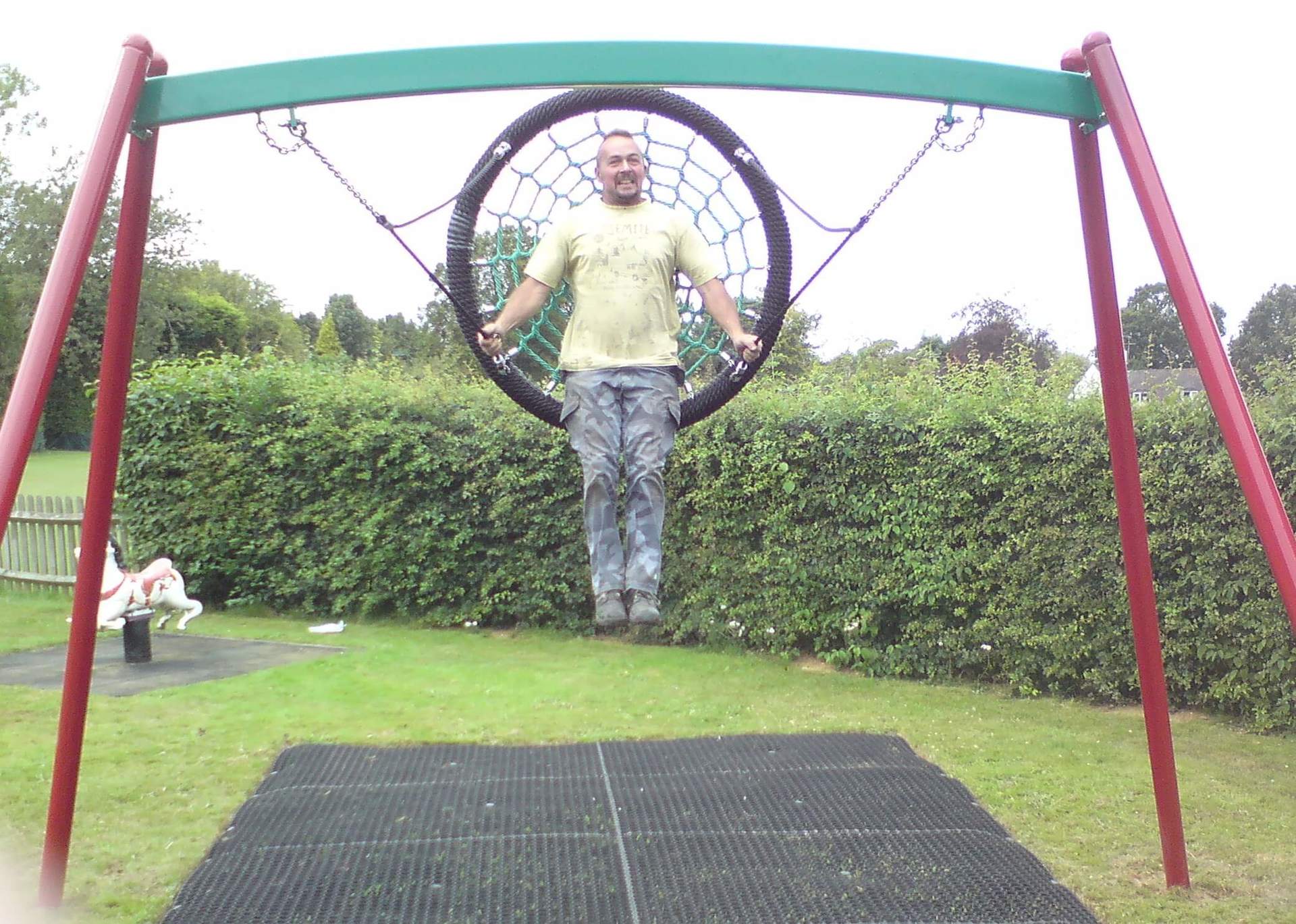 Child on Playground Swing
