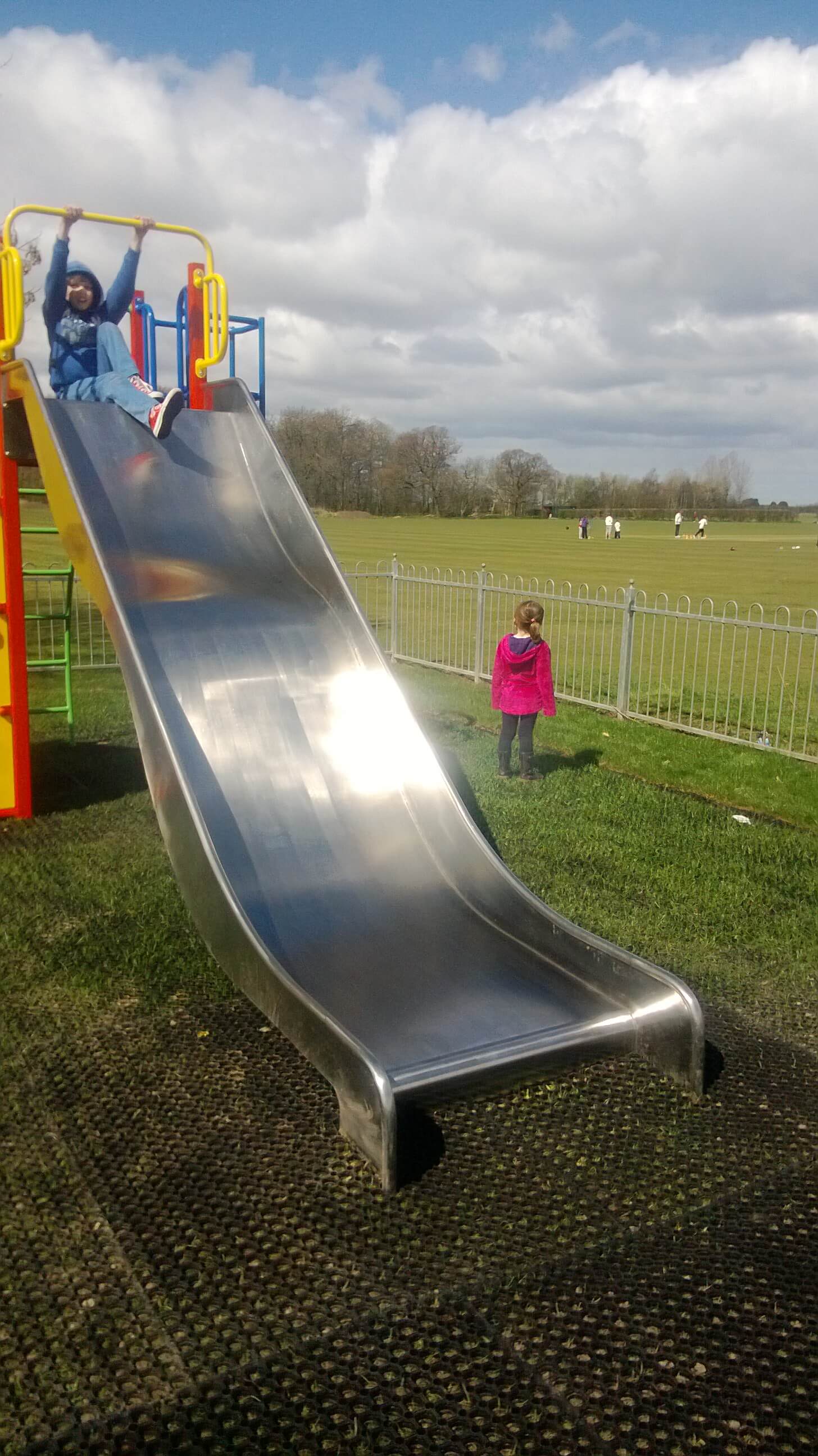 Large Width Playground Slide
