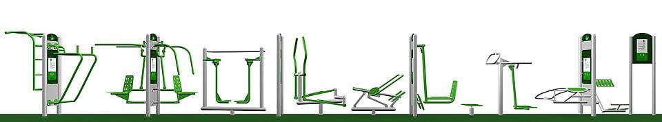 Outdoor Gym Equipment Full Design