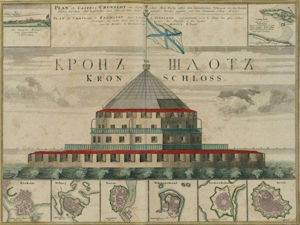 Крепость Кроншлот. 1750 год.