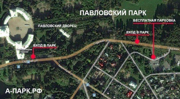 Бесплатная парковка в Павловске