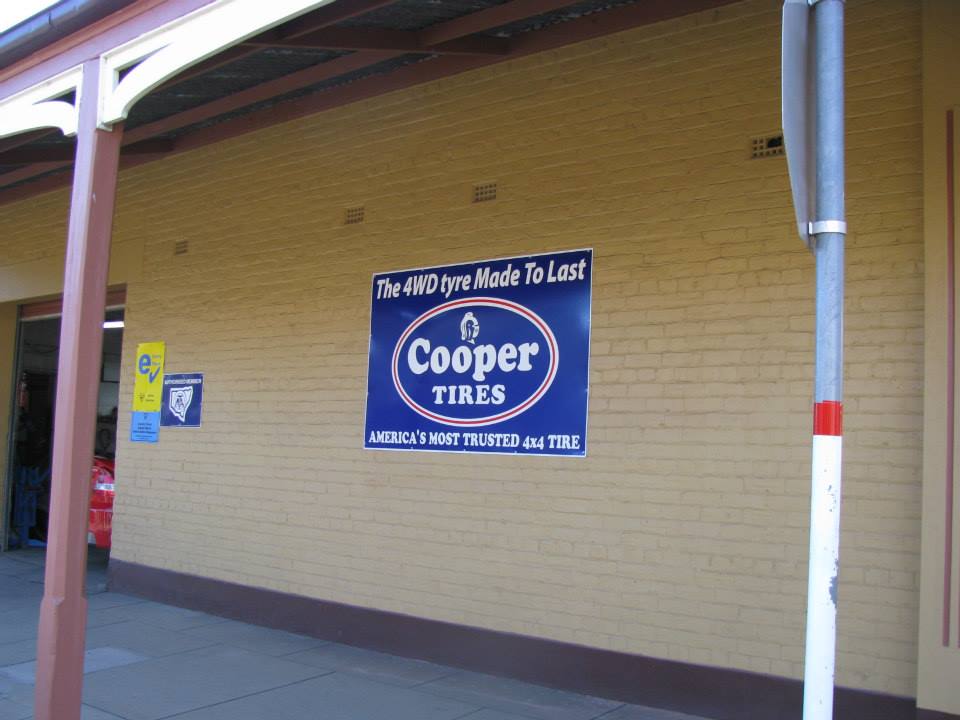 Cooper Tyres Signage — Mayne Street Auto in Gulgong, NSW