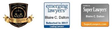 Three logos for emerging lawyers and super lawyers