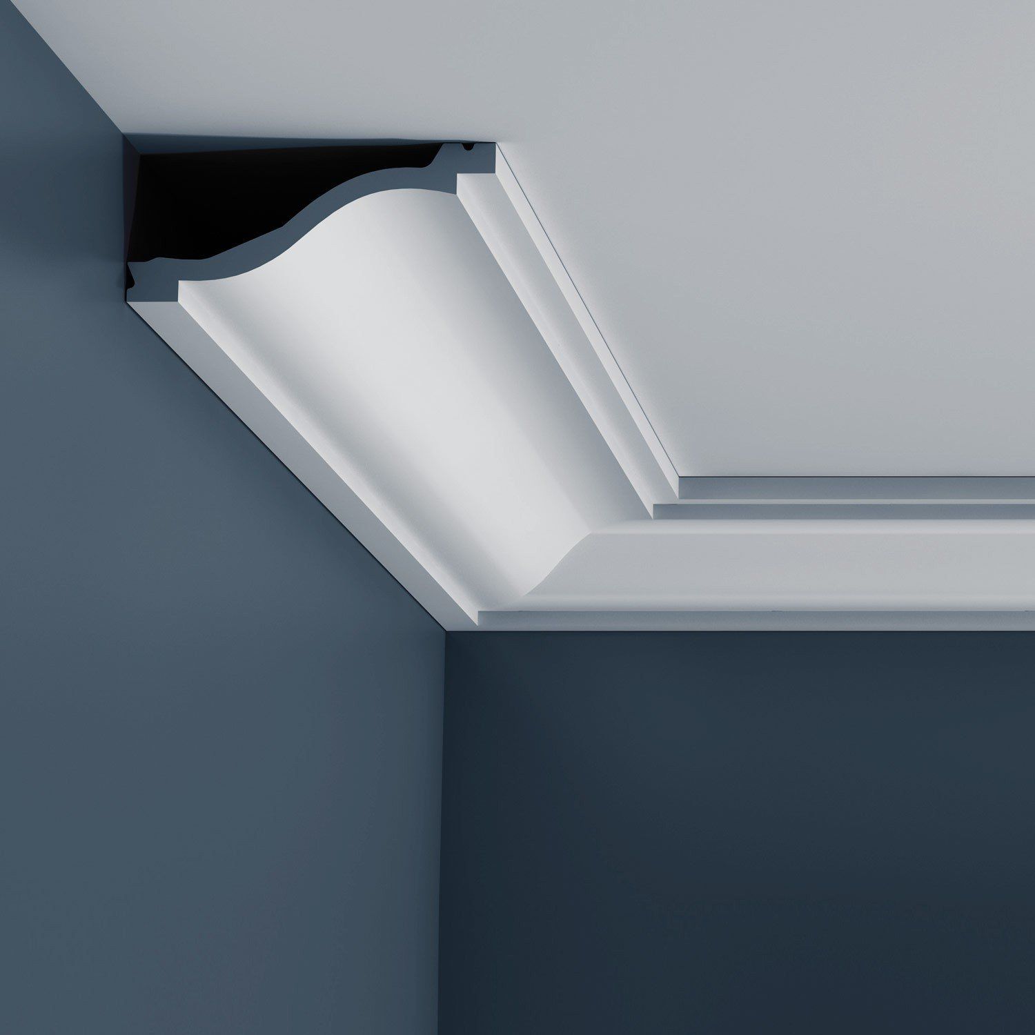 intersection of ceiling coving