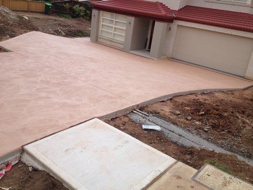 orange driveway