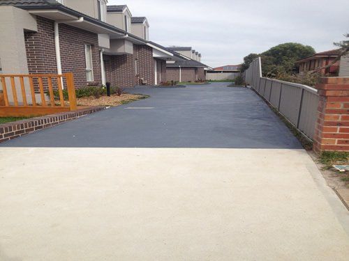 concrete parking lot