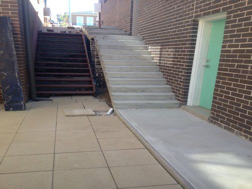 concrete steps