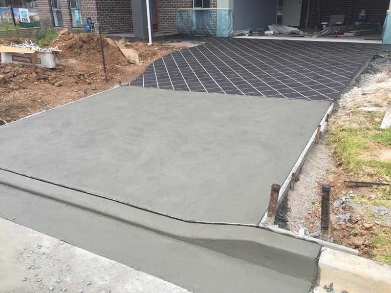 concrete driveway