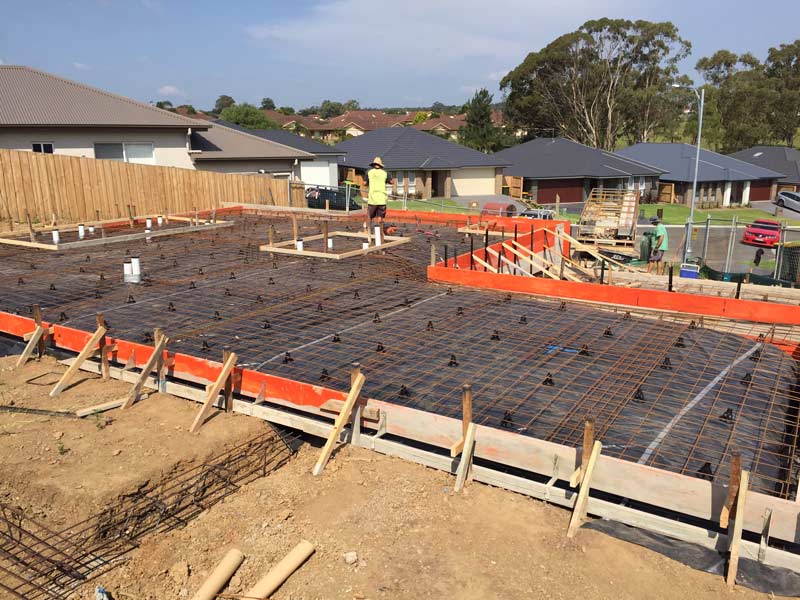 cement structure with construction