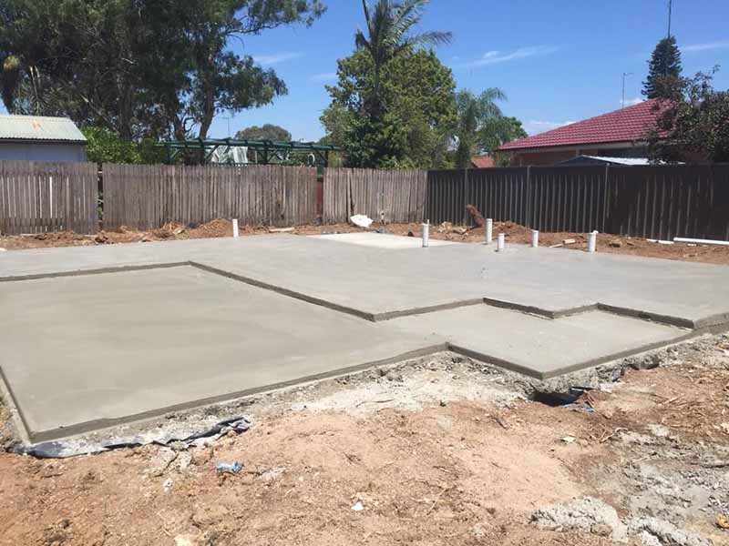 smooth poured concrete