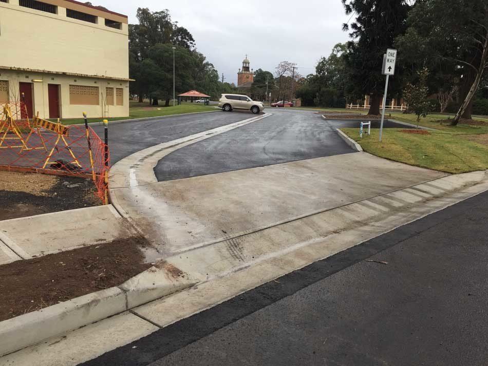 steep concrete sidewalk