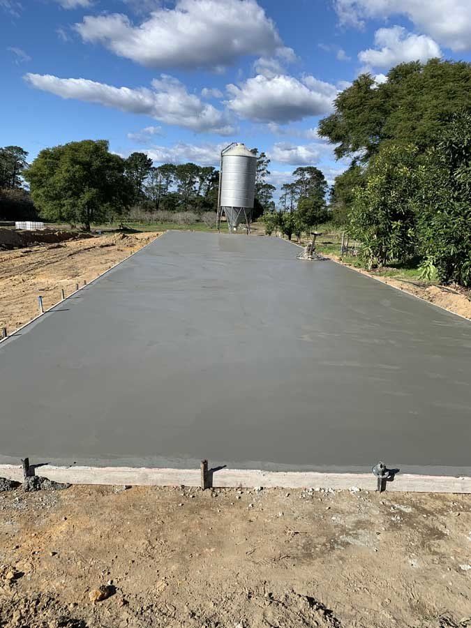 concrete slab prep work