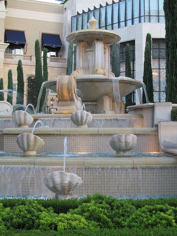 Alexander Widmann, Spring Fountain, natural stone, Naturstein, Springbrunnen, limestone, Vicenza, marble, Hotel Venetian, Las Vegas