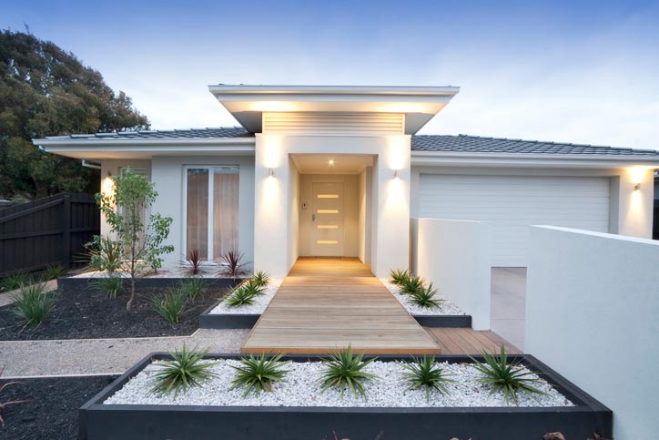front of house decking