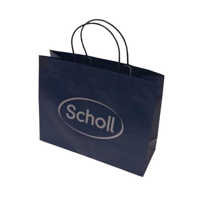 sacchetto scuro con logo Dr. Scholl