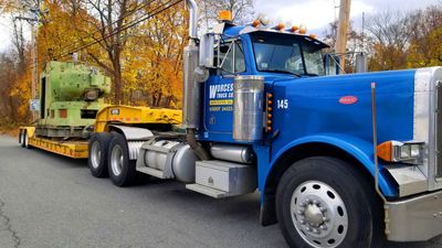 Rigging Hydraulic Mobile Lifting Arm — Worcester, MA — Worcester Truck Co Rigging Hydraulic Mobile Lifting Arm — Worcester, MA — Worcester Truck Co