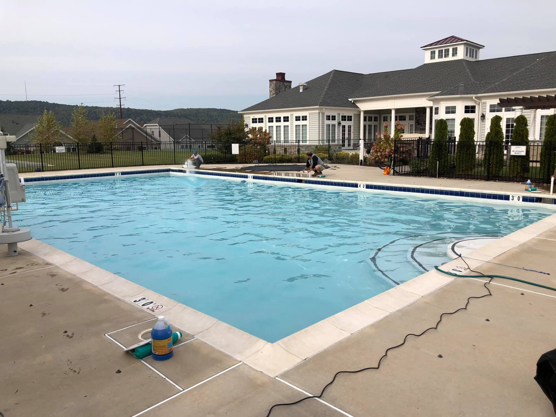 Swimming Pool with Chemicals — Hellertown, PA — B&B Pools
