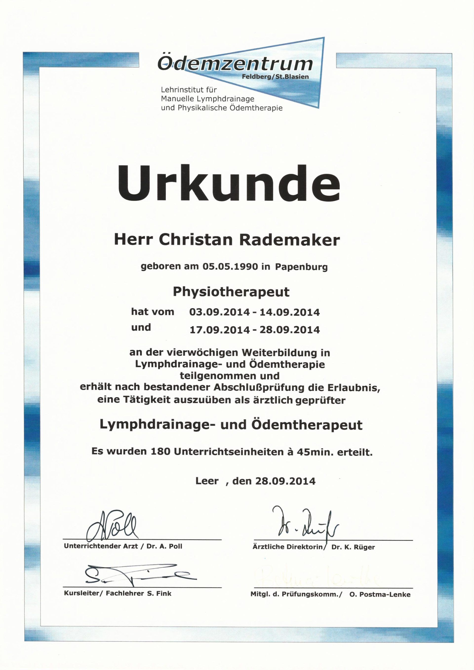 Qualifikationen, Urkunden und Zertifikate