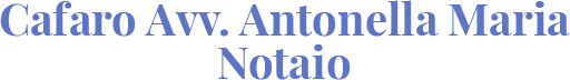 CAFARO AVV. ANTONELLA MARIA - NOTAIO - LOGO