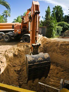 digging a large hole