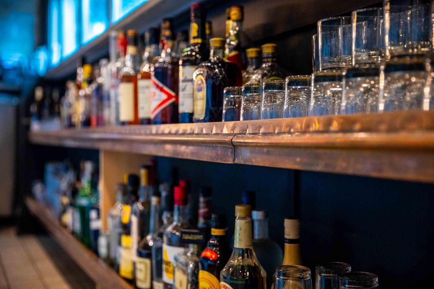 reclaimed, bar, custom, shelving