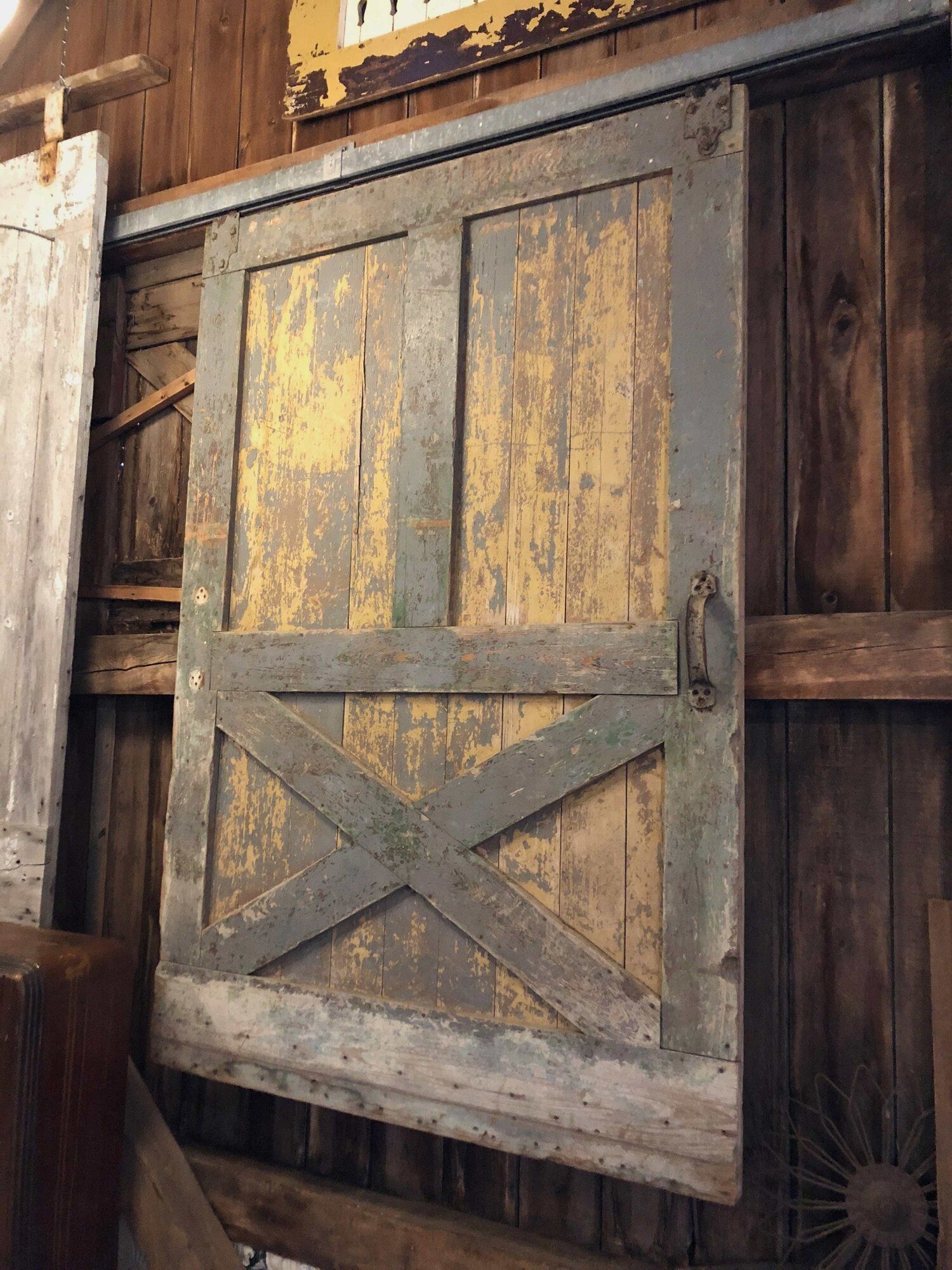 barn door, sliding door, cross style