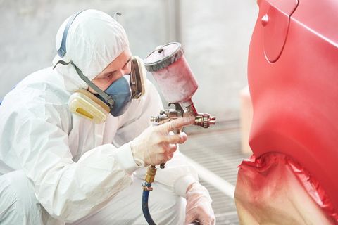 Car paint refinishing