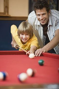 Father and son - pool room in Dover, PA Father and son - pool room in Dover, PA