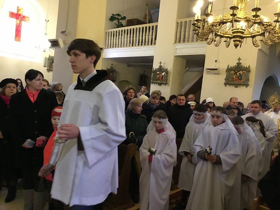 Kristaus Prisikėlimo iškilmė Lapių parapijoje