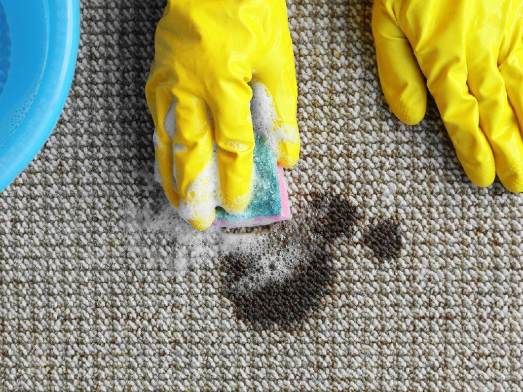 stain removal from a carpet