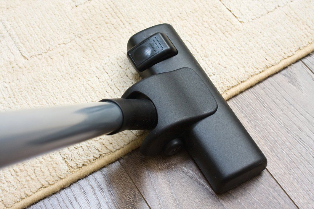 vacuum cleaner on the floor