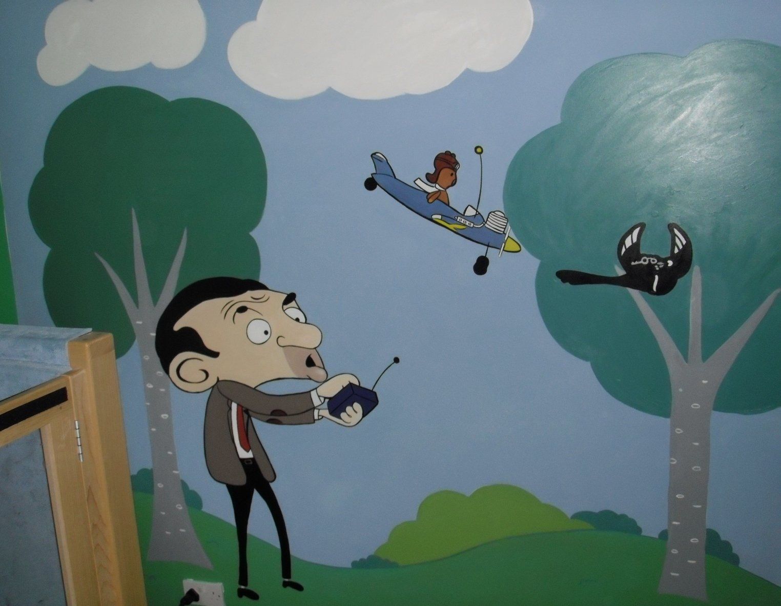 Mr Bean SEN mural in kids room